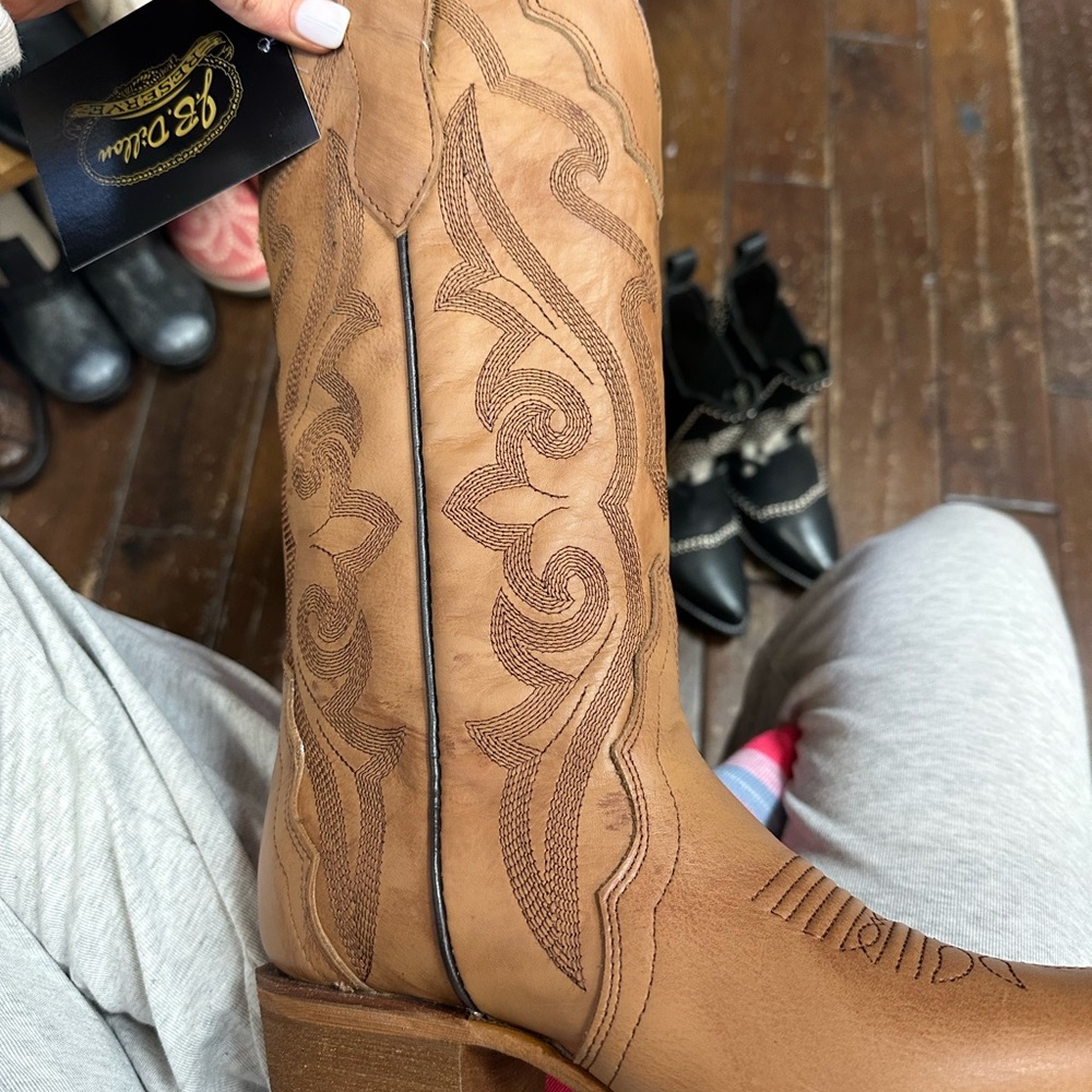 JB Dillon Tan Western Boots